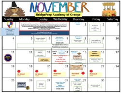 BPA 2018-2019 November Calendar 